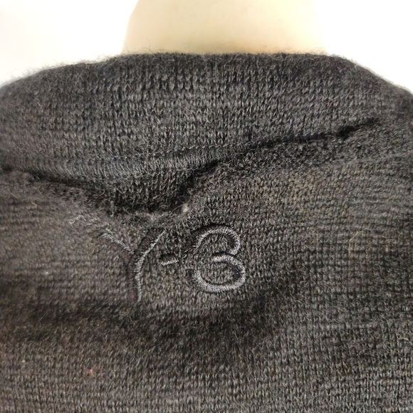 Y-3 Yohji Yamamoto Adidas Long Cardigan Sweater XS Mohair Wool Pockets - Picture 5 of 9